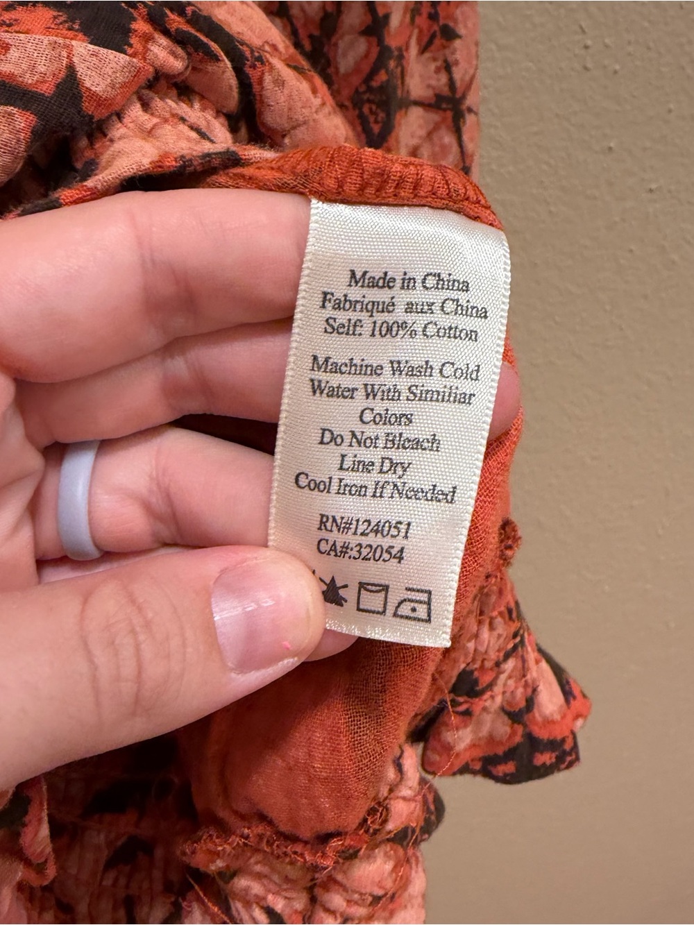 Anthropologie Cotton Orange & Black Tie-Dye Pullover Blouse Top Small - Picture 6 of 12